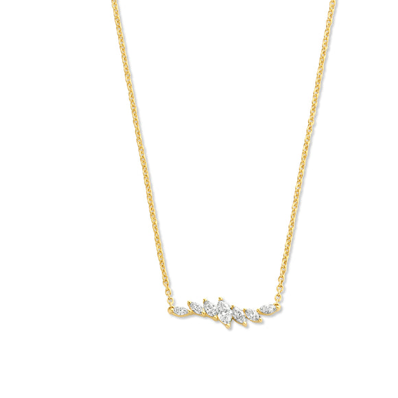 Collier avec motif - Or Jaune, Diamants (065713A)