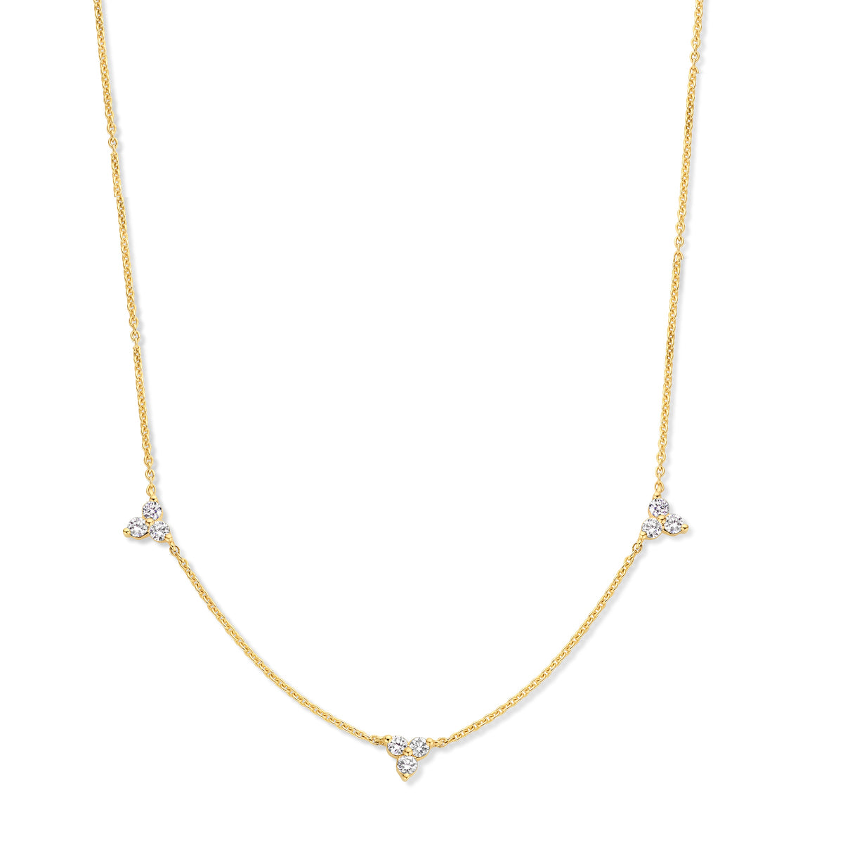 Collier avec motif - Or Jaune, Diamants (067464A)