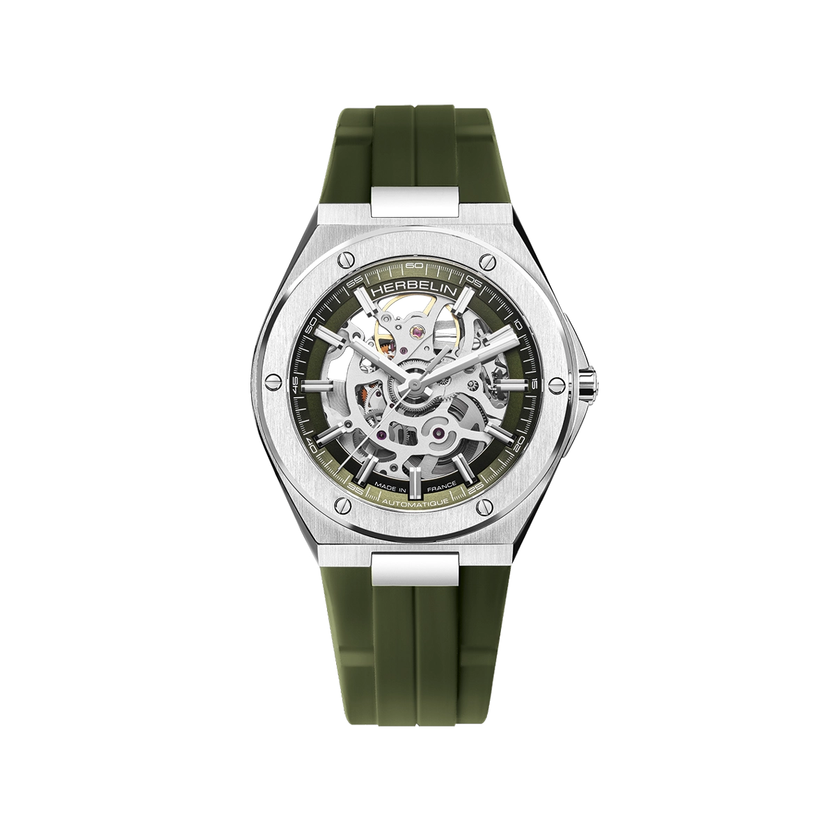 Herbelin - Cap Camarat Squelette et FKM Kaki Vert (1645SQ116CK)