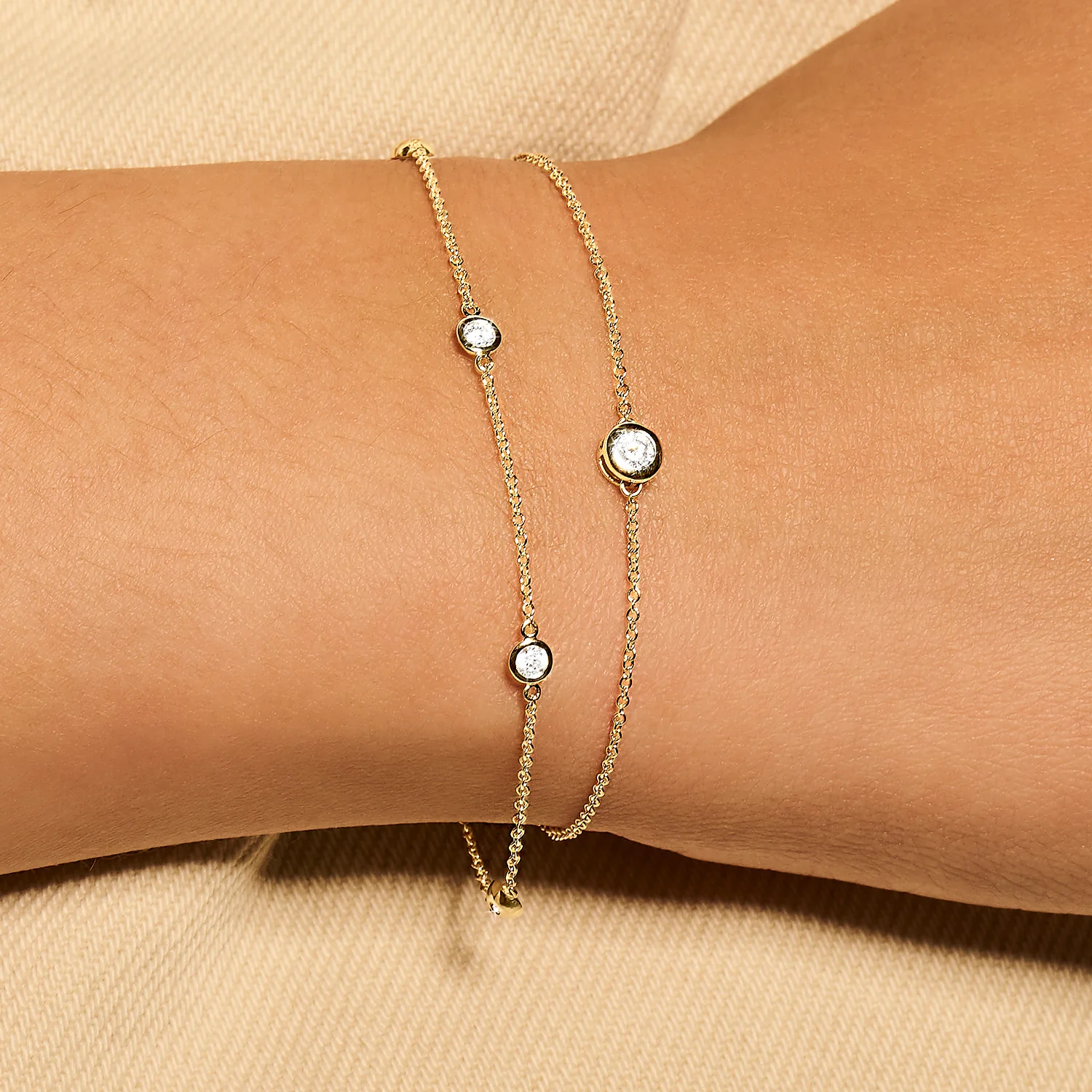 Blush - Bracelet - Or Jaune 14k, zircon (2167YZI)