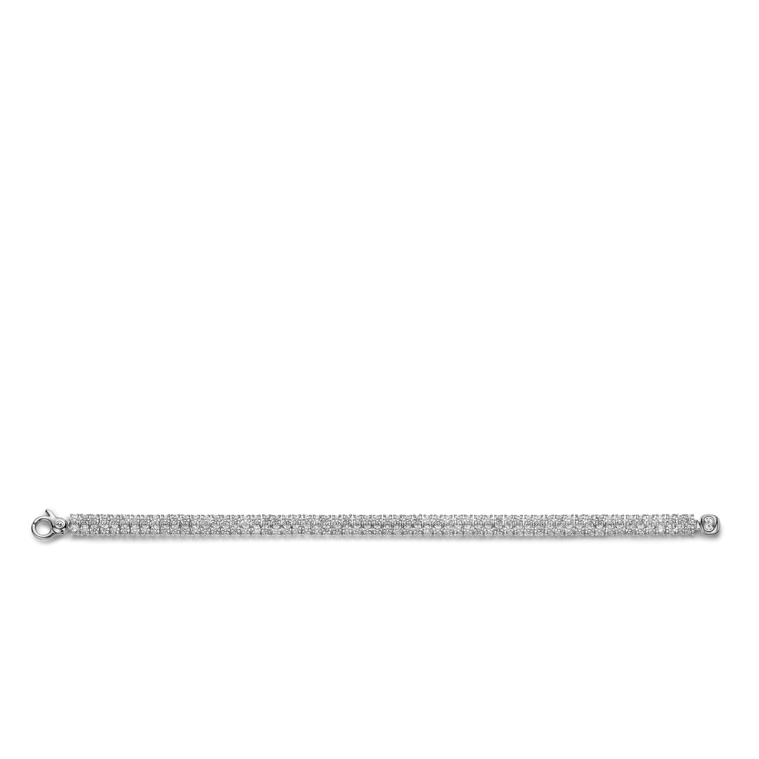 Bracelet TI SENTO - Argent, zircons (23067ZI)