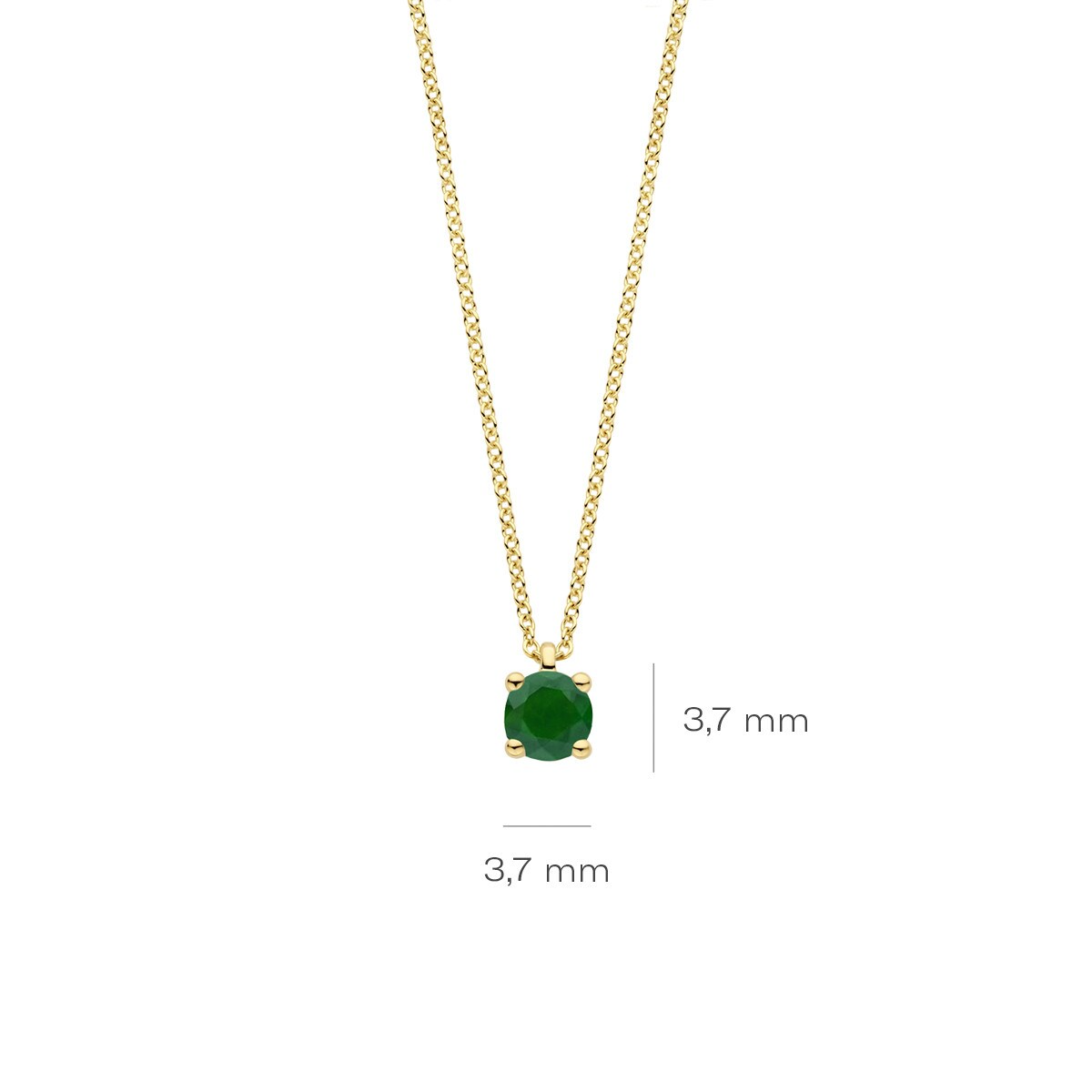 Blush - Collier - Or Jaune 14k, émeraude (3200YEM)