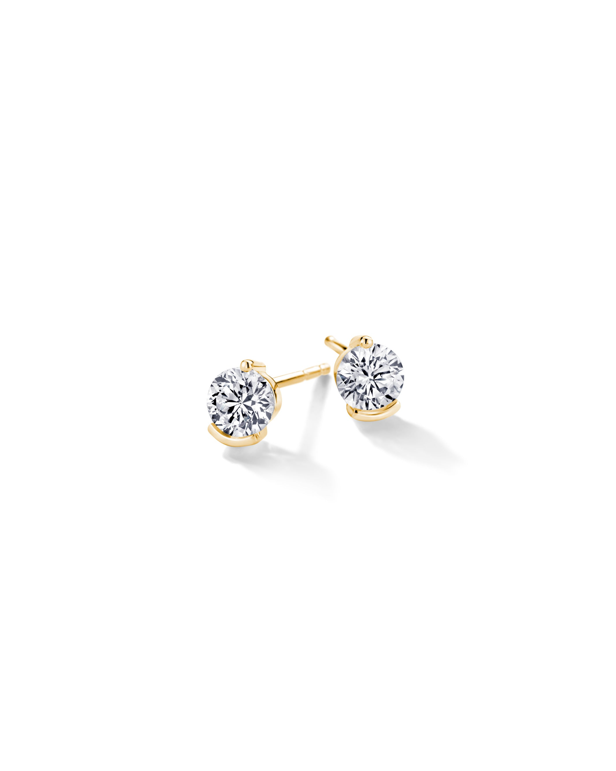 Boucles d'oreilles FJF - Classic, Plaqué or et Zircons (FJF0030004Y)