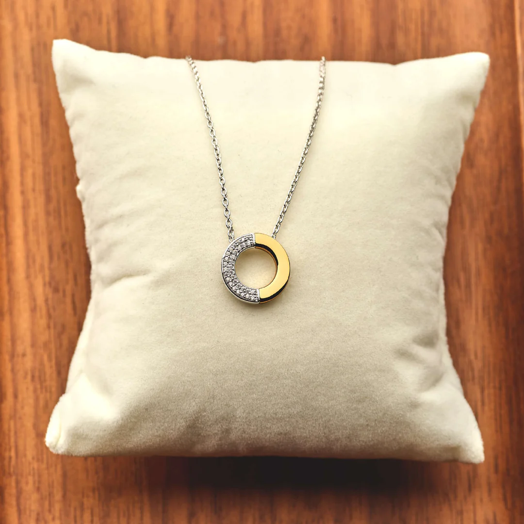 Collier TI SENTO - Argent Bicolore, Zircon (34120ZY/42)