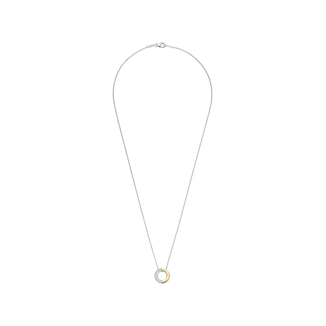 Collier TI SENTO - Argent Bicolore, Zircon (34120ZY/42)