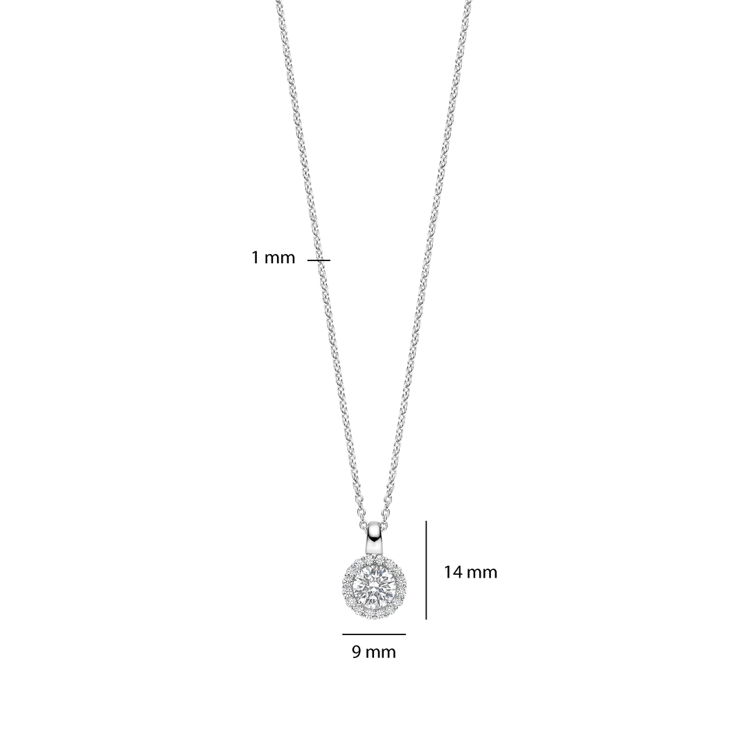 Collier TI SENTO - Argent, zircons (34123ZI)