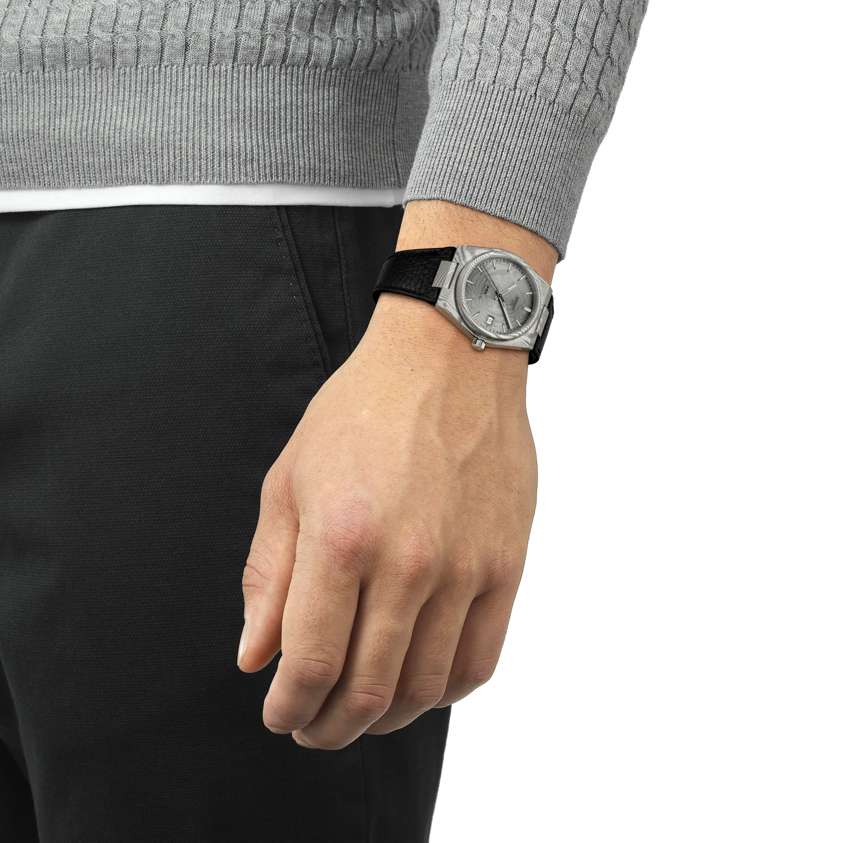 Tissot - PRX Acier Damas Powermatic 80 (T1378079608100)