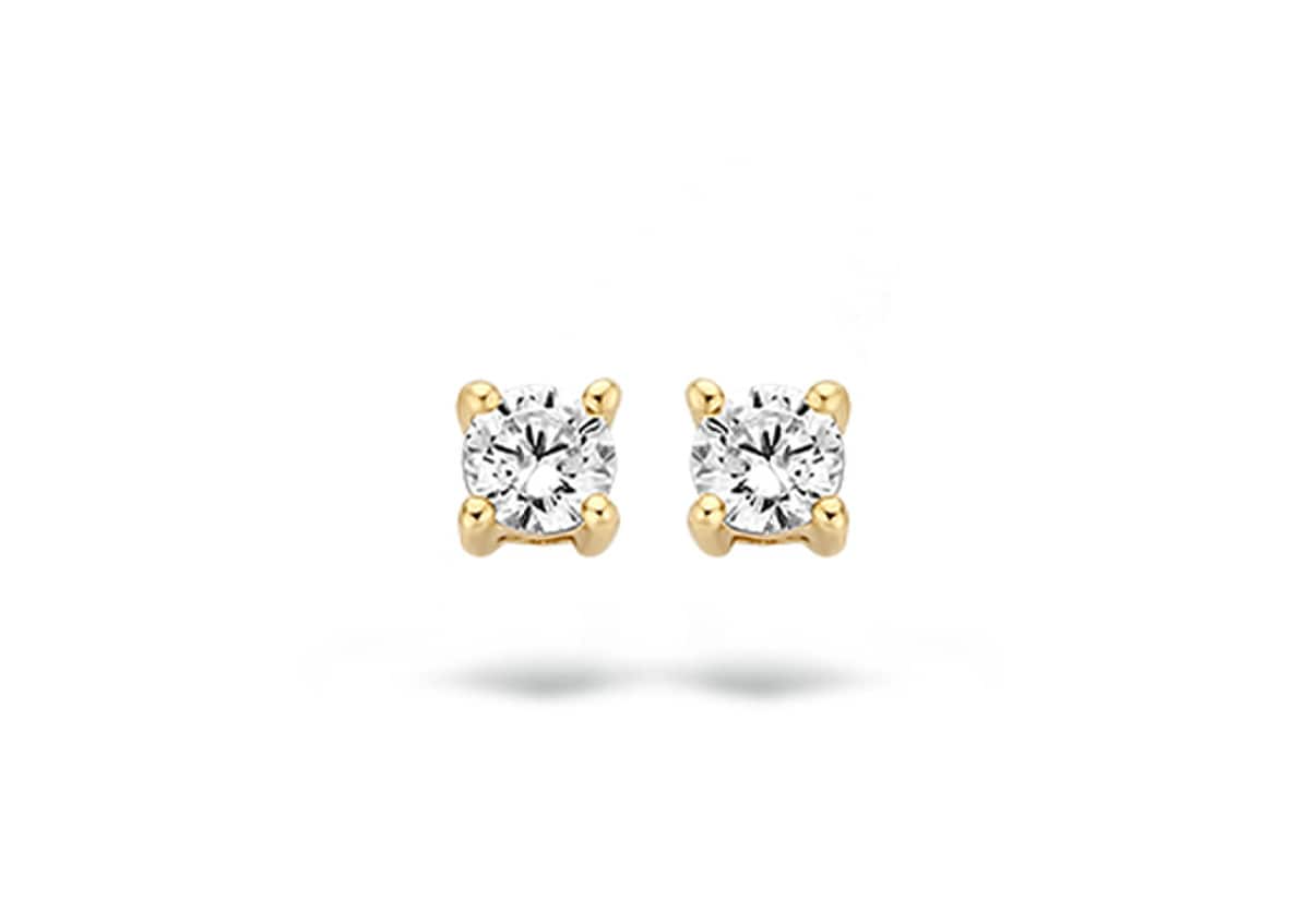 Blush - Boucles d'oreilles - Or Jaune 14k, Zircon (7211YZI)