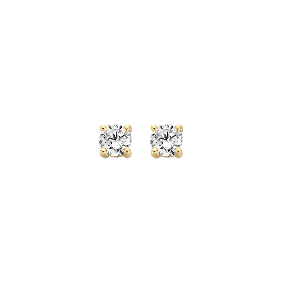 Blush - Boucles d'oreilles - Or Jaune 14k, Zircon (7212YZI)