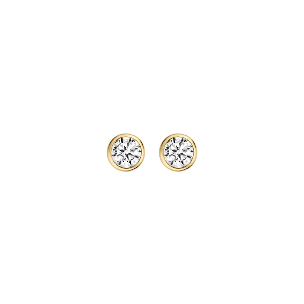 Blush - Boucles d'oreilles - Or Jaune 14k, Zircon (7256YZI)