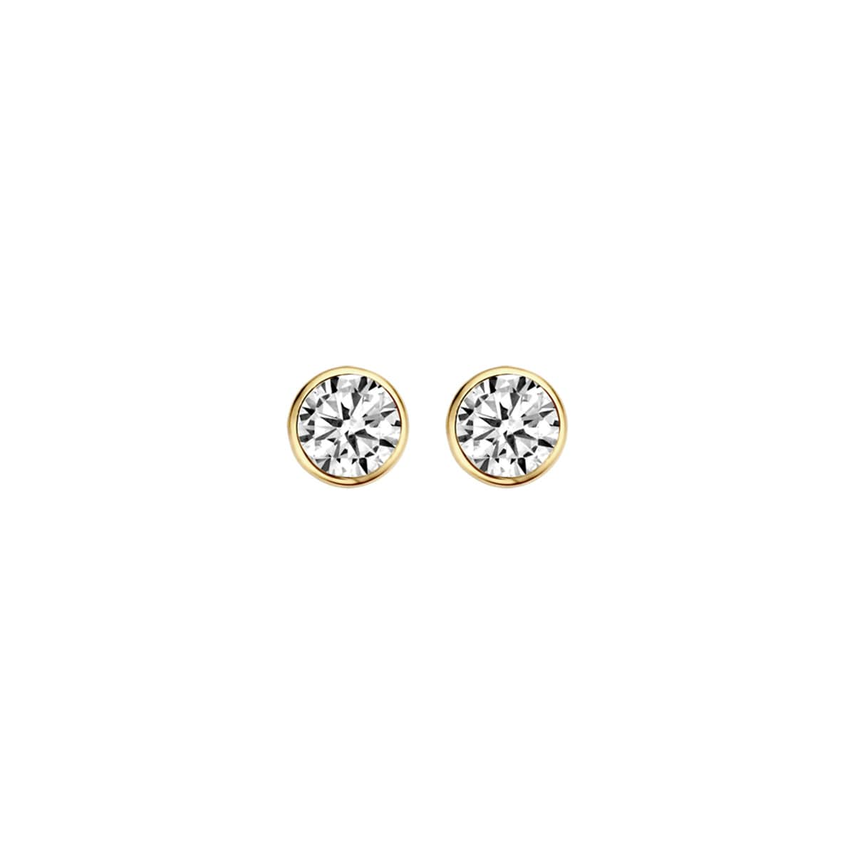 Blush - Boucles d'oreilles - Or Jaune 14k, Zircon (7257YZI)