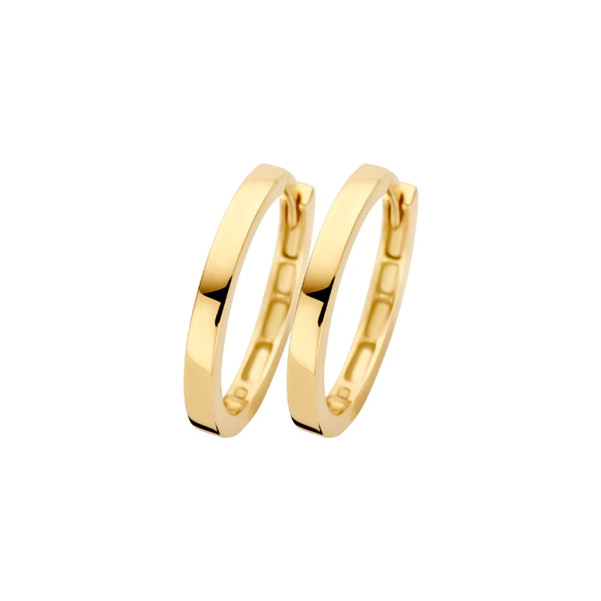 Blush - Boucles d'oreilles créoles - Or Jaune 14k (7308YGO)