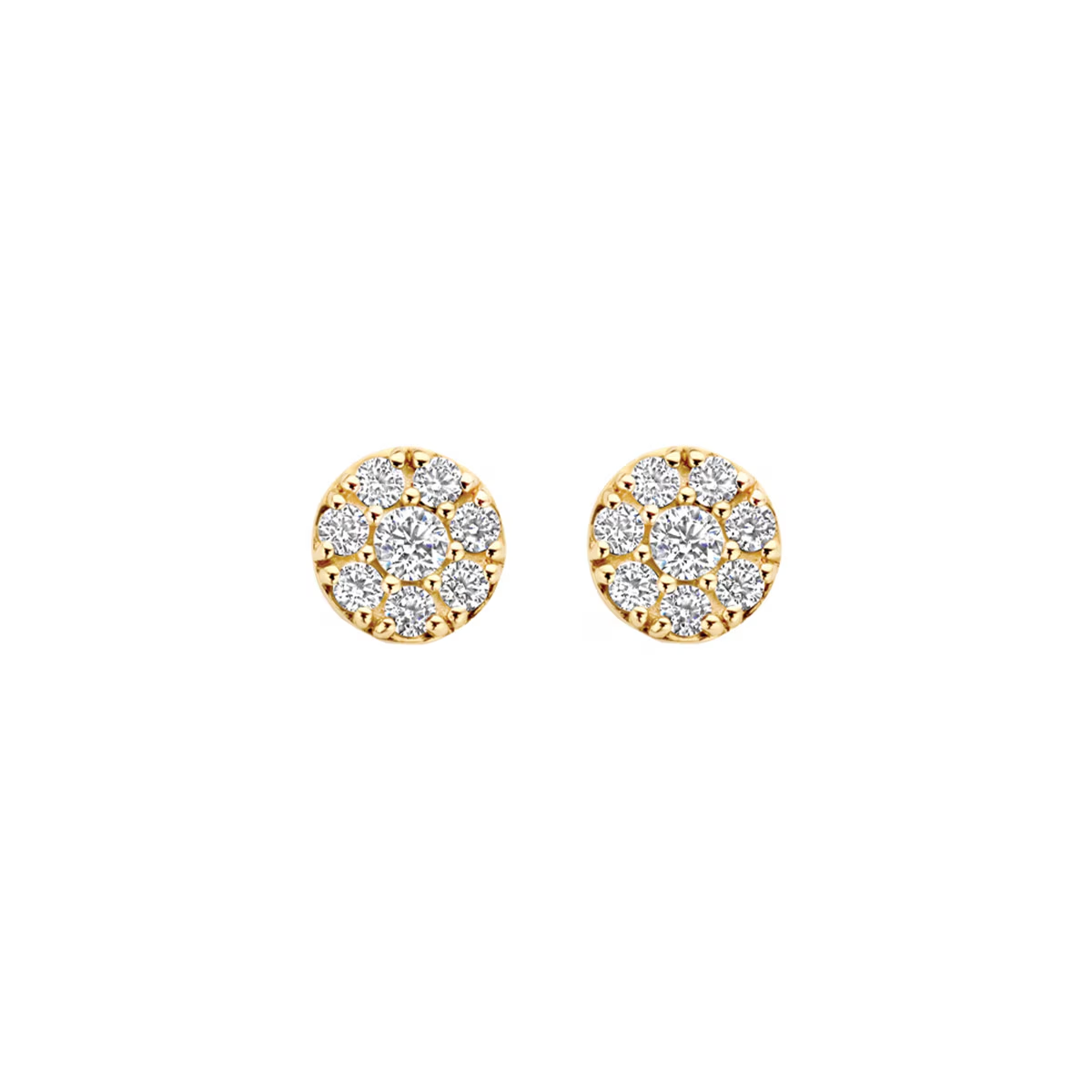 Blush - Boucles d'oreilles - Or Jaune 14k, Zircon (7396YZI)