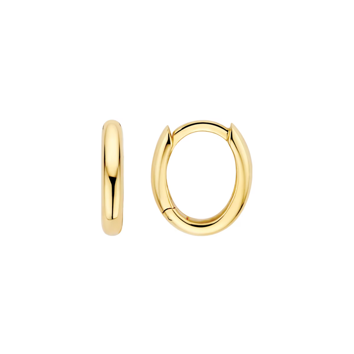 Blush - Boucles d'oreilles créoles - Or Jaune 14k (7398YGO)