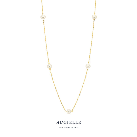 Aucielle - Collier  - Or Jaune et Perles (AK0033F/45)
