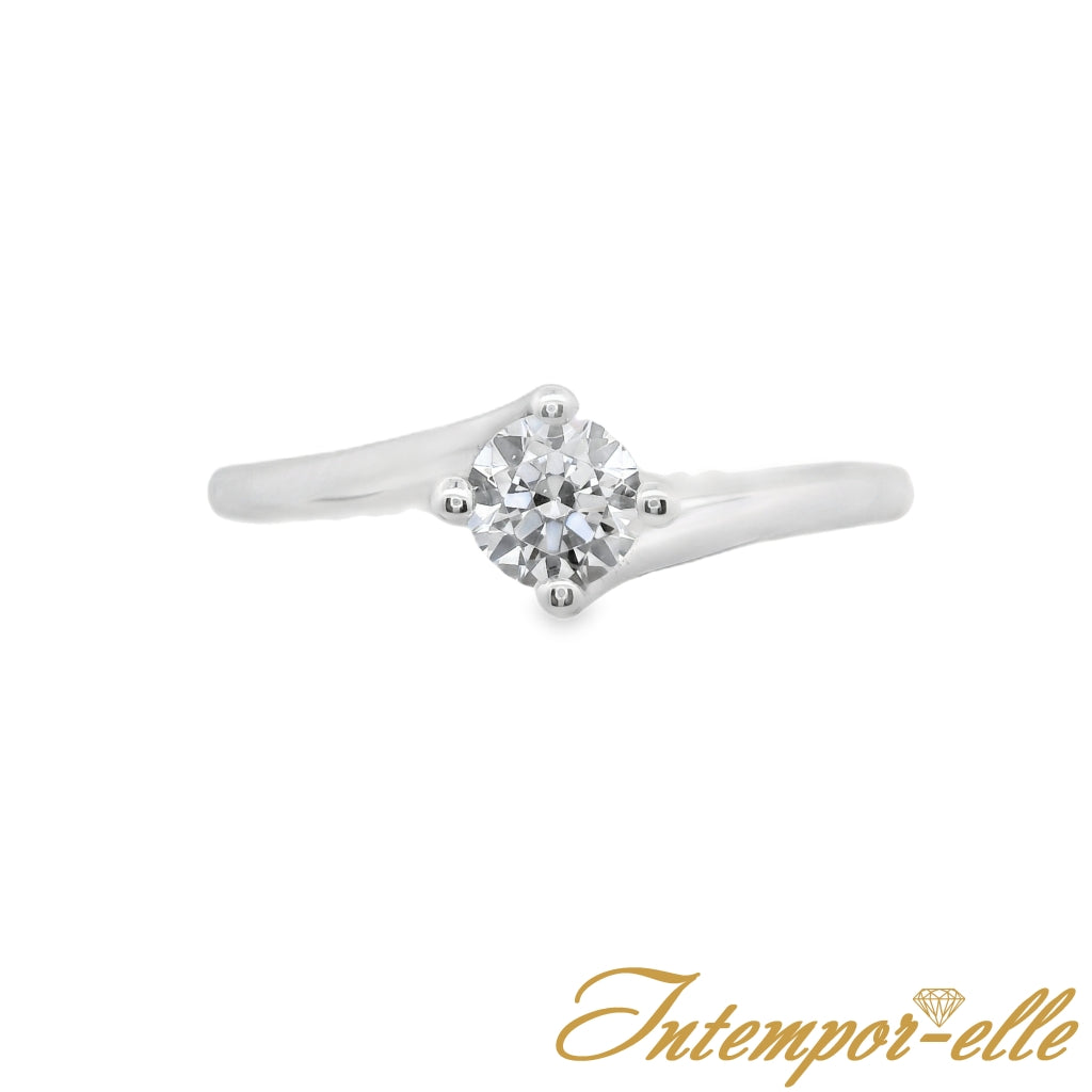 Bague - Or Blanc 18k, Zircons (18BA0022OZ/G)