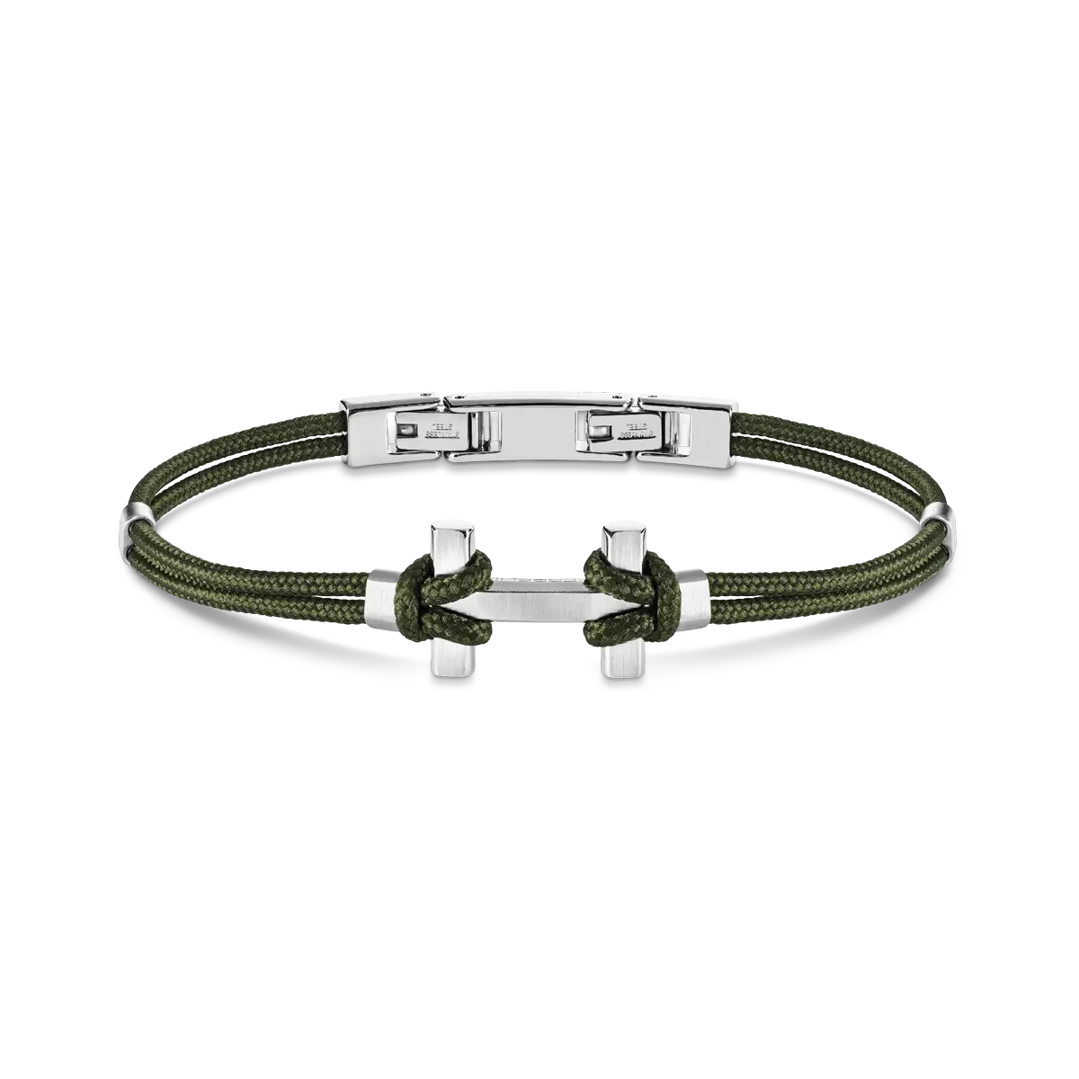 Bracelet Herbelin - Amarrage, Acier et Nylon Kaki (BH20ABKK)