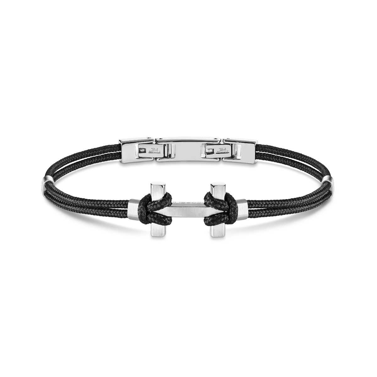 Bracelet Herbelin - Amarrage, Acier et Nylon Noir (BH20ABNR)