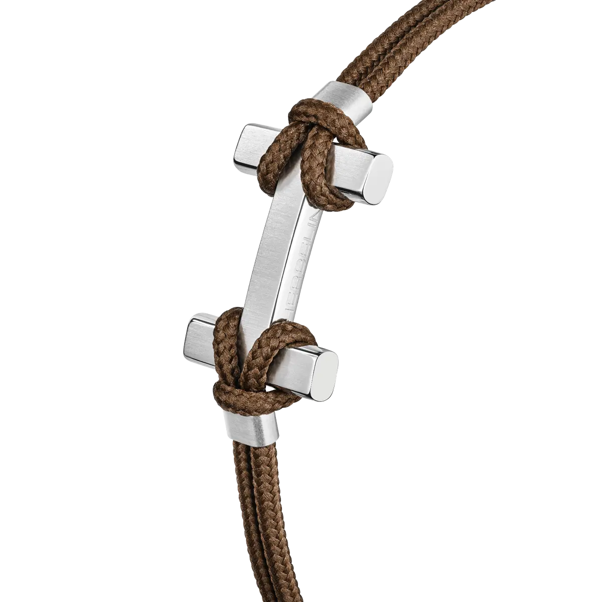 Bracelet Herbelin - Amarrage, Acier et Nylon Brun (BH24ABBC)