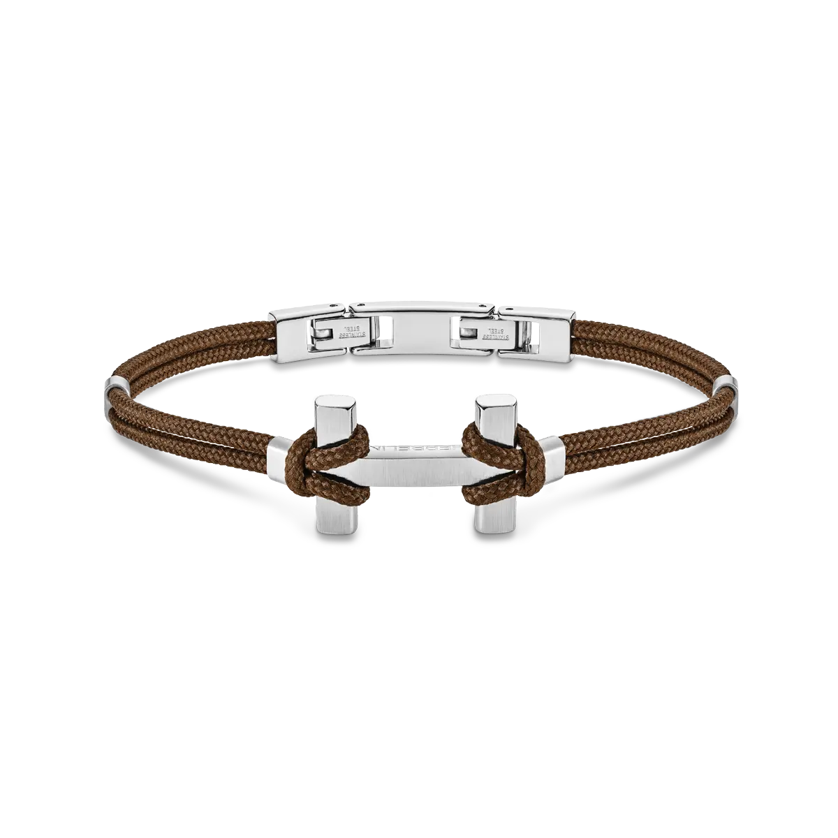 Bracelet Herbelin - Amarrage, Acier et Nylon Brun (BH24ABBC)
