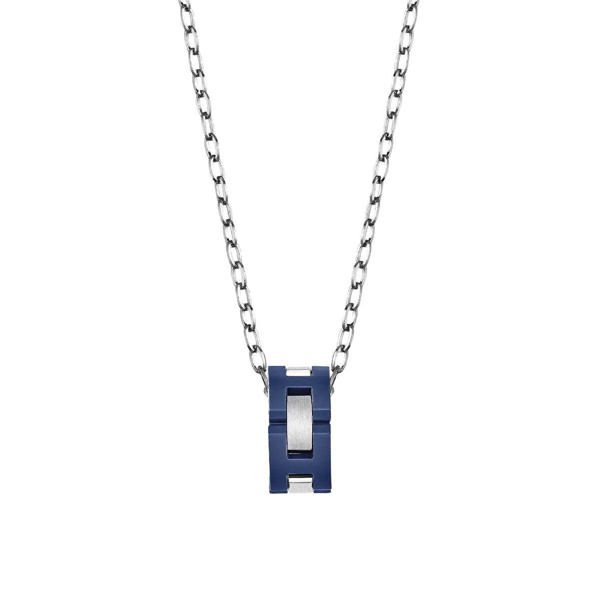 Collier Herbelin - Cap Camarat, Acier et Céramique Bleue (CCC8CBAB)