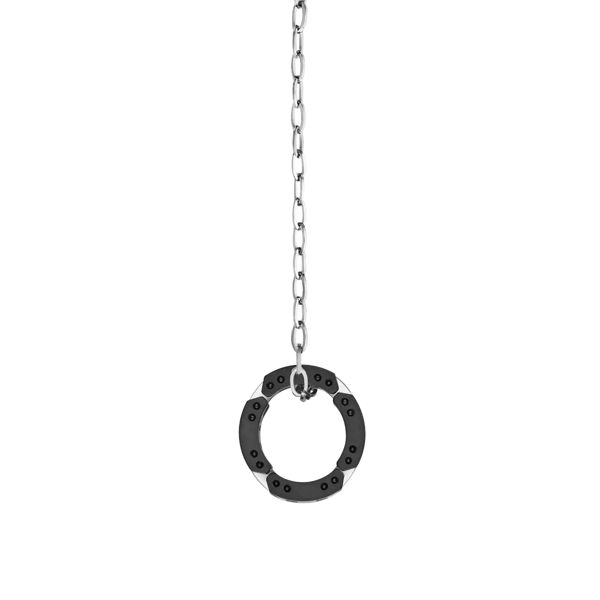 Collier Herbelin - Cap Camarat, Acier et Céramique Noire (CCC8CNAB)