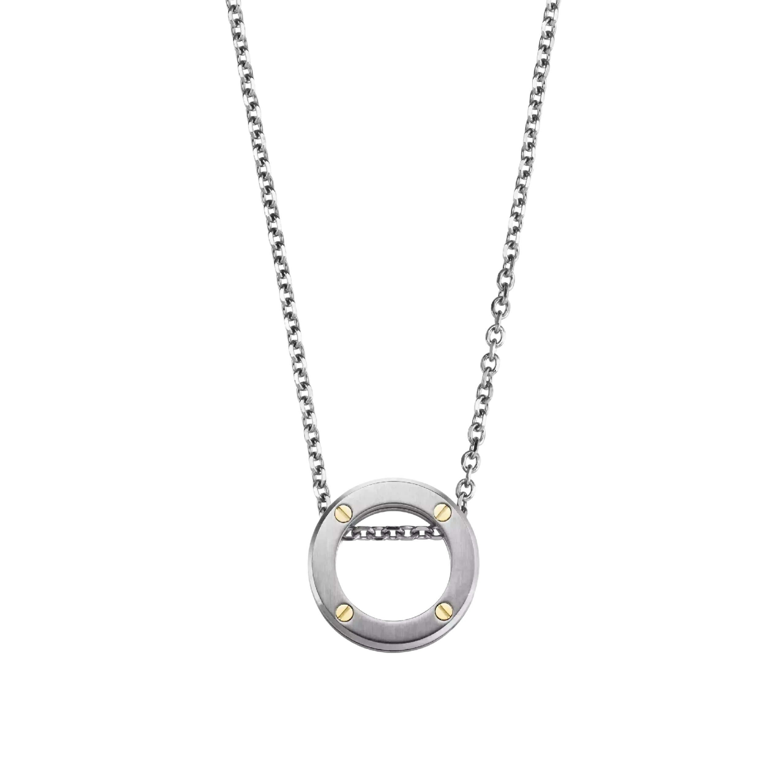 Collier Herbelin - Newport Duo, Acier et Or 9K (CND20ABG2N)