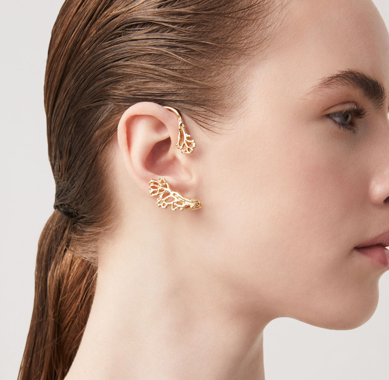 Boucles d'oreilles Giovanni Raspini - Corail, Plaqué or (11927)