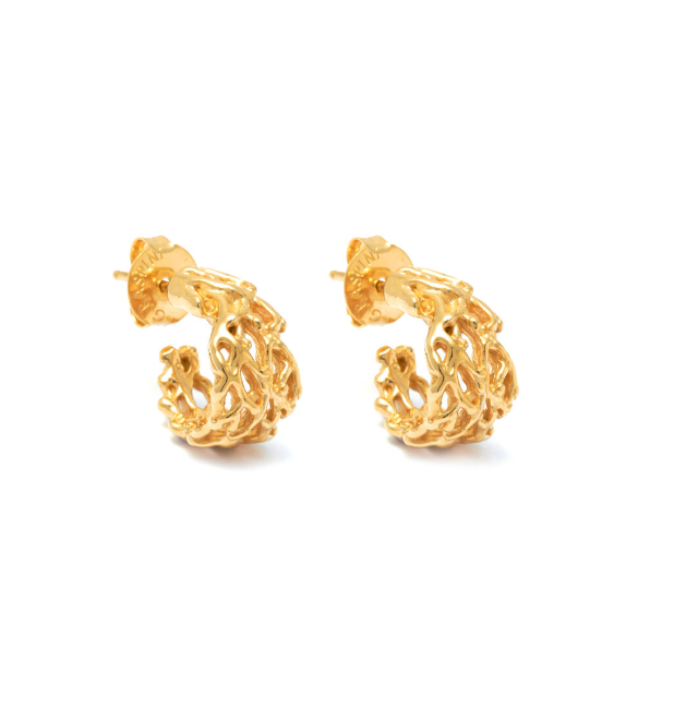 Boucles d'oreilles Giovanni Raspini - Corail, Plaqué or (11929)