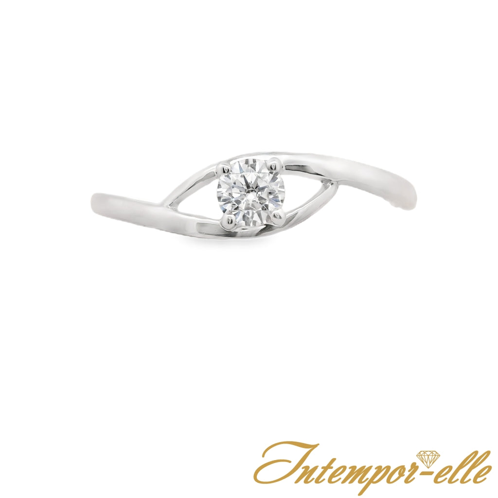 Bague - Or Blanc 18k, Zircons (18PR9277OZ/G)