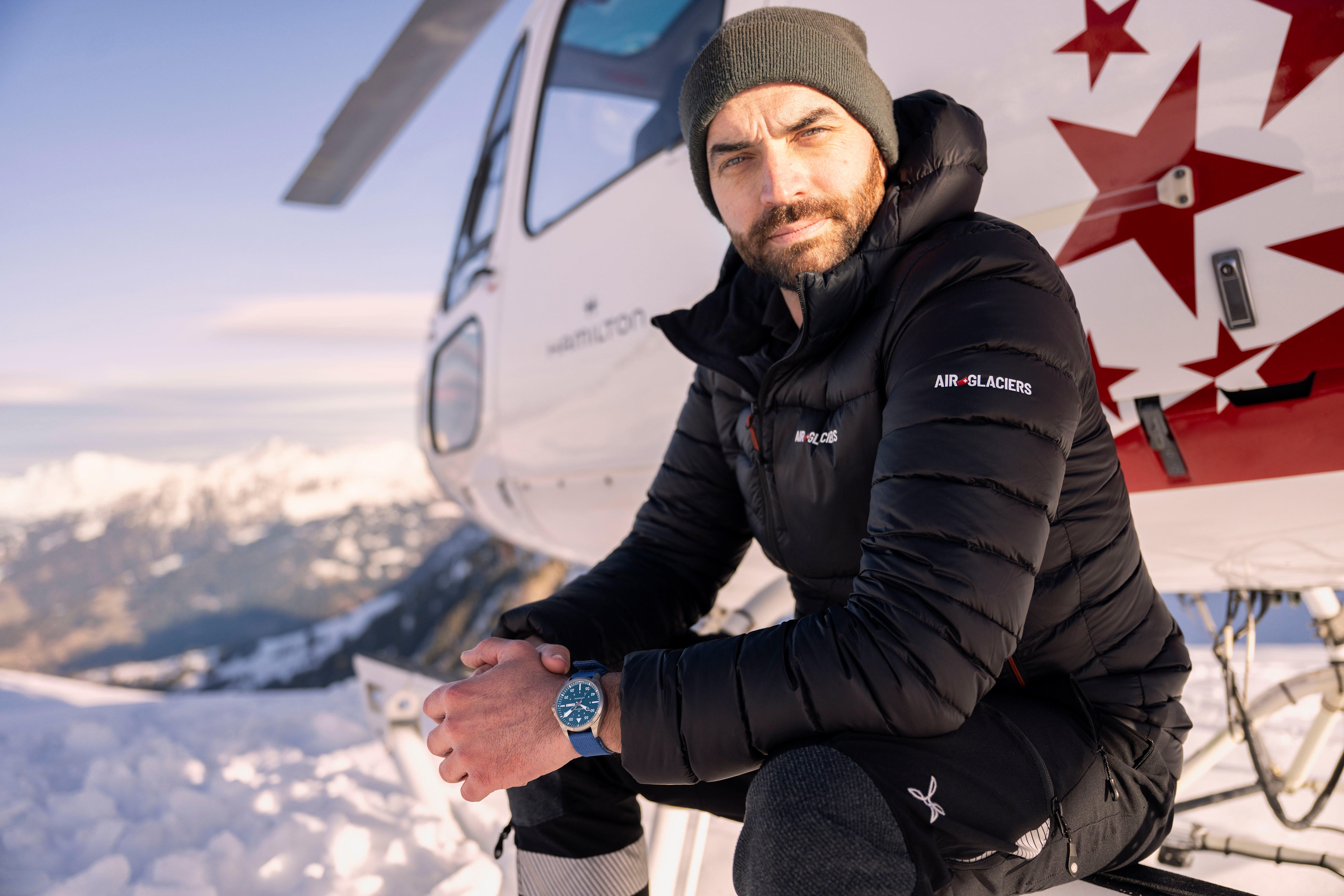 Hamilton - KHAKI AVIATION PILOT DAY DATE AUTO - AIR-GLACIERS EDITION (H64655941)