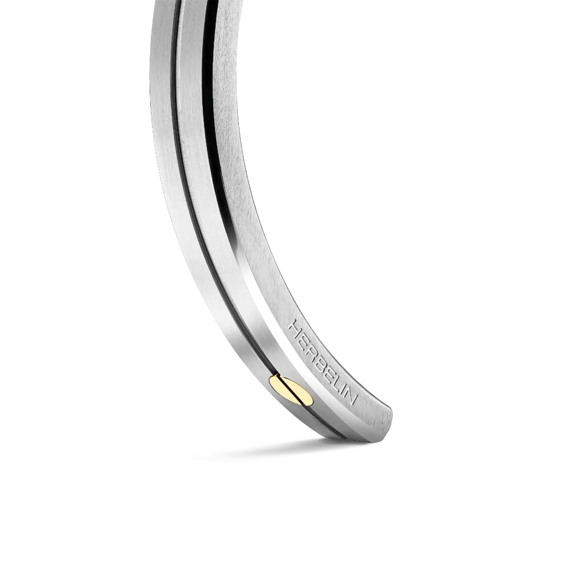 Bracelet Herbelin - Jonc Newport, Acier et Or 9k (JN7ABG2N)