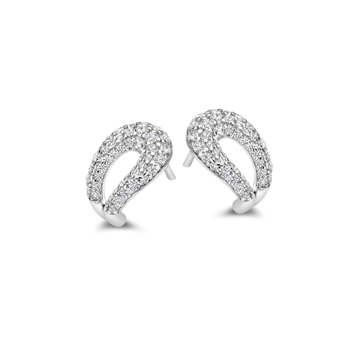Boucles d'oreilles Naiomy - Argent et zircons (N3S59)