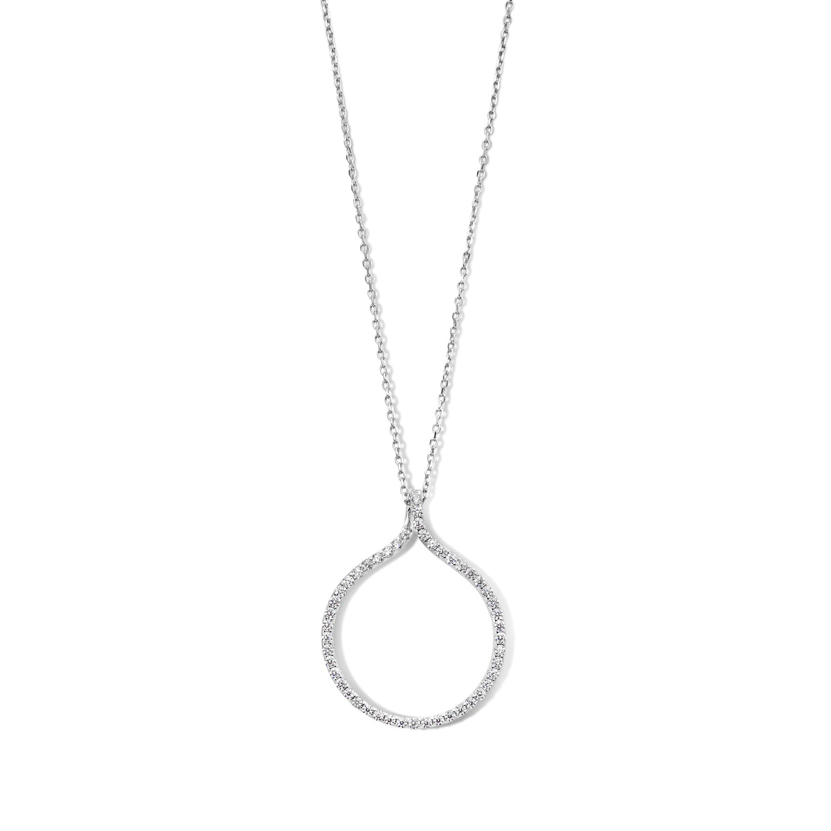 Collier Naiomy - Argent et zircons (N3T53)