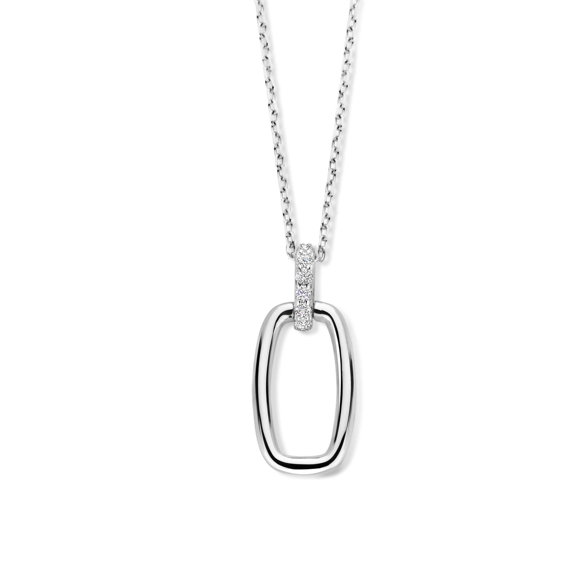 Collier Naiomy - Argent et zircons (N4H58)