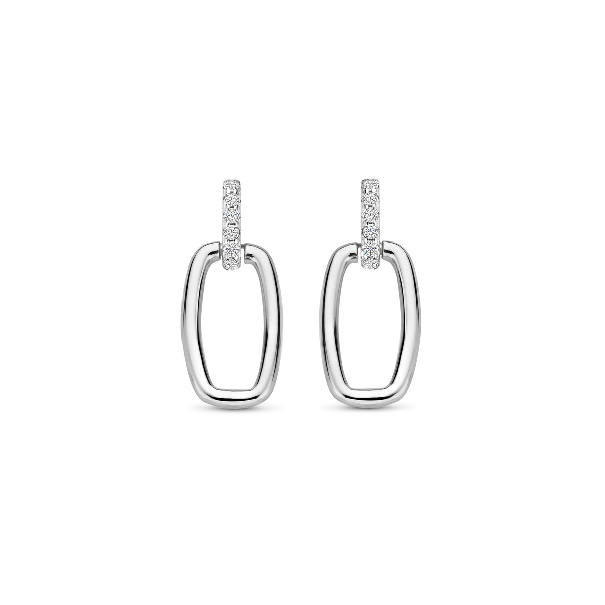 Boucles d'oreilles Naiomy - Argent et zircons (N4H59)