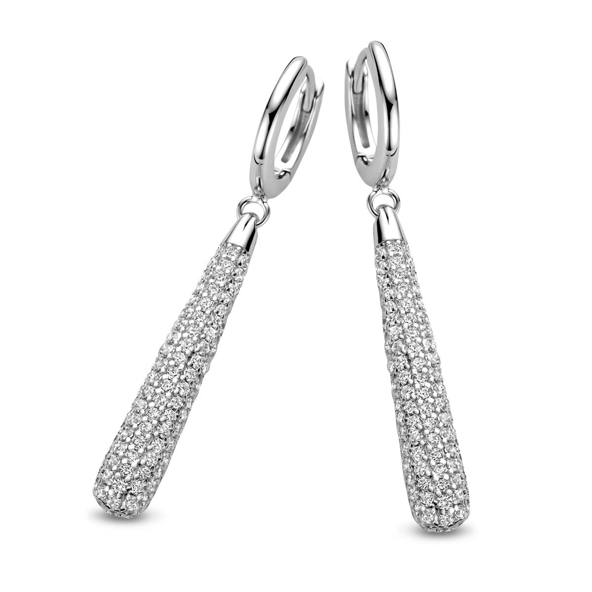 Boucles d'oreilles Naiomy - Argent et zircons (N4P61)