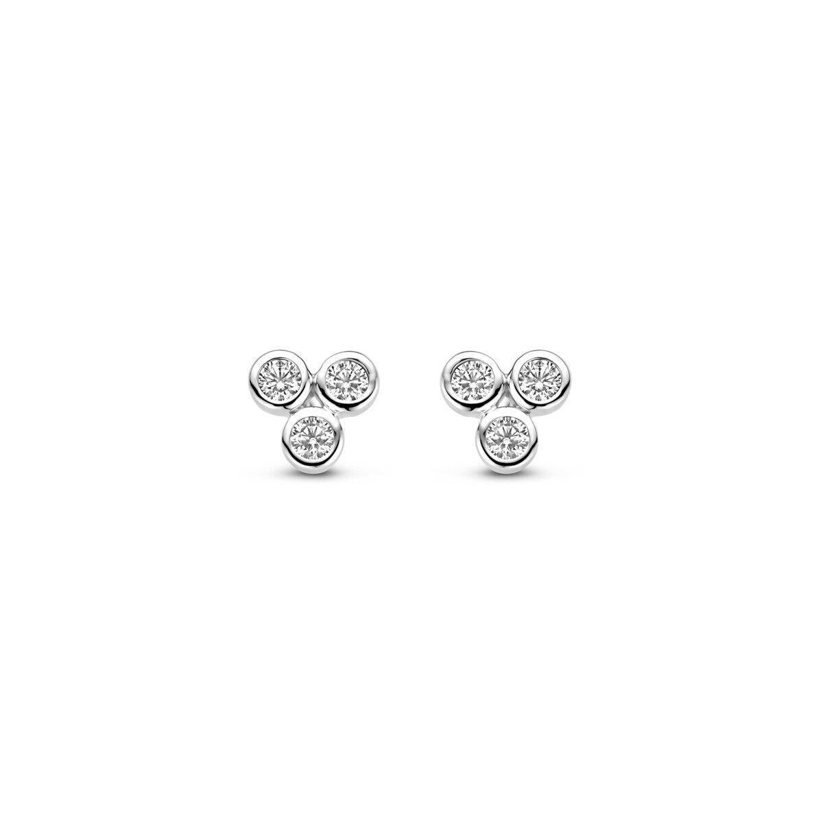 Boucles d'oreilles Naiomy - Argent et zircons (N4R68)