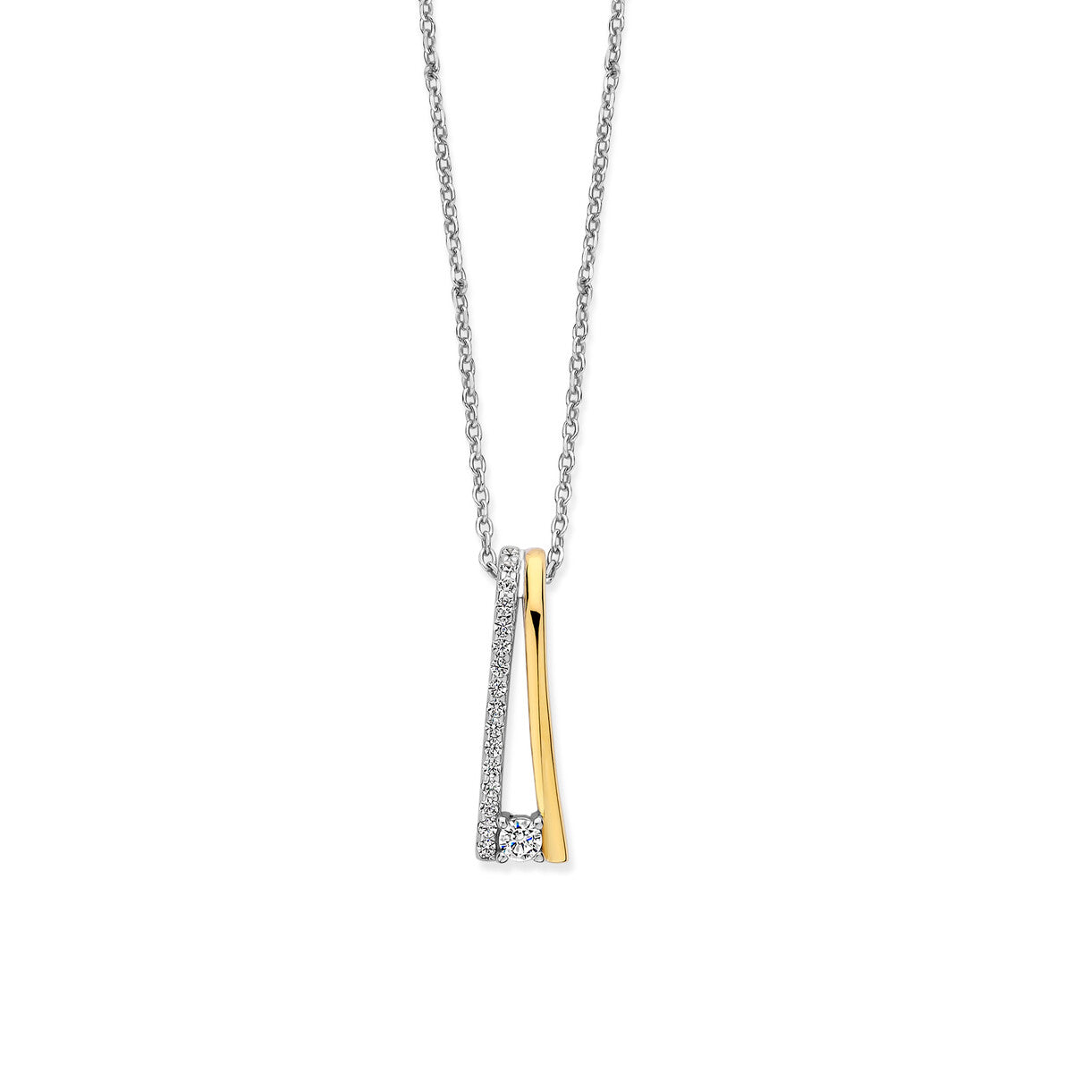 Collier Naiomy - Plaqué or et zircons (N4U52)