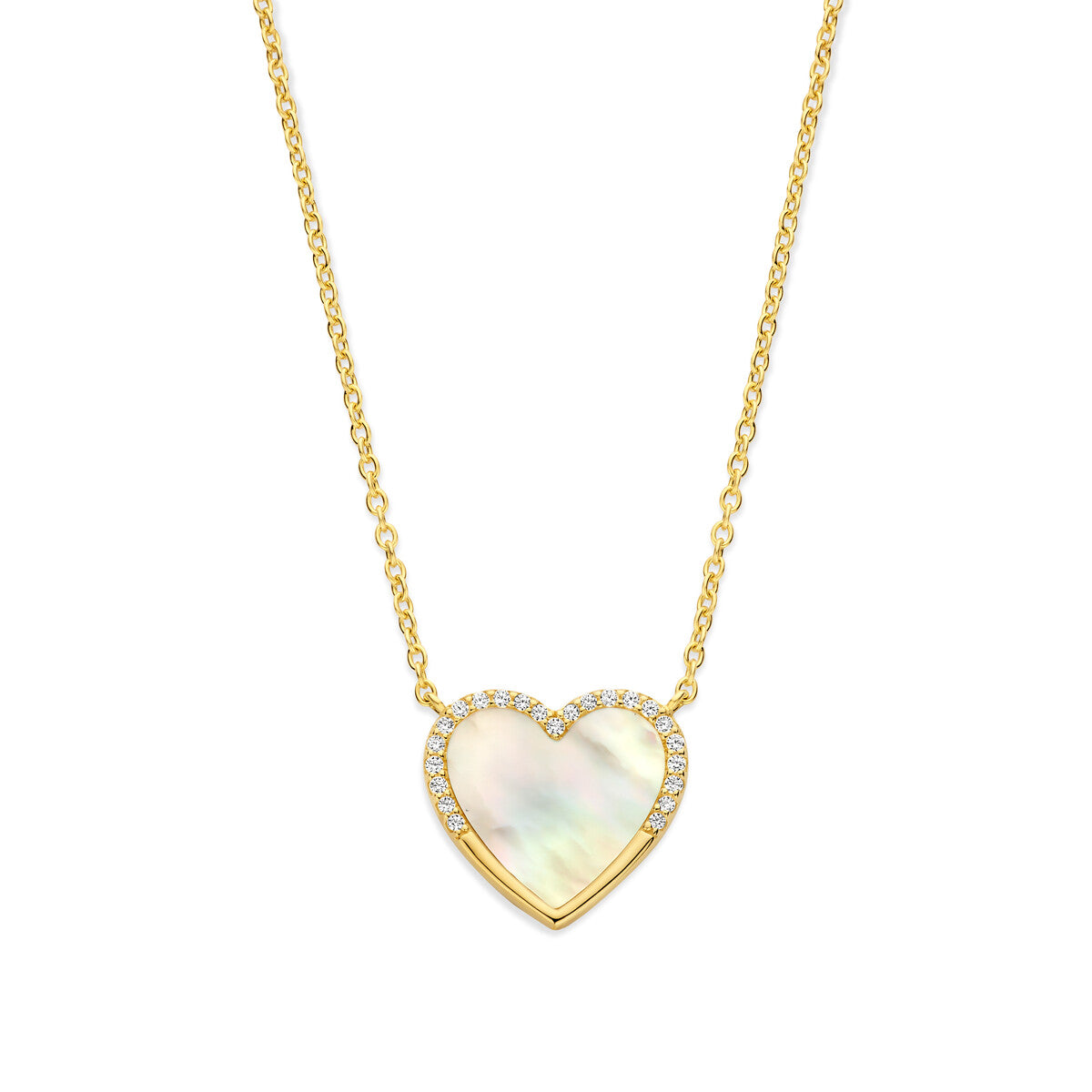 Collier Cœur Naiomy - Plaqué or et nacre (N5I60)