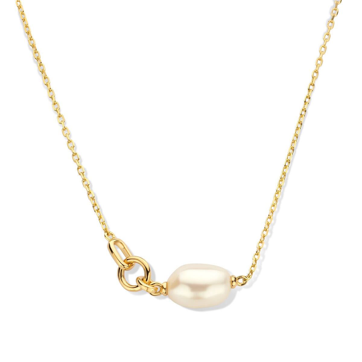 Collier Naiomy - Argent, plaqué or et perles (N5I63)