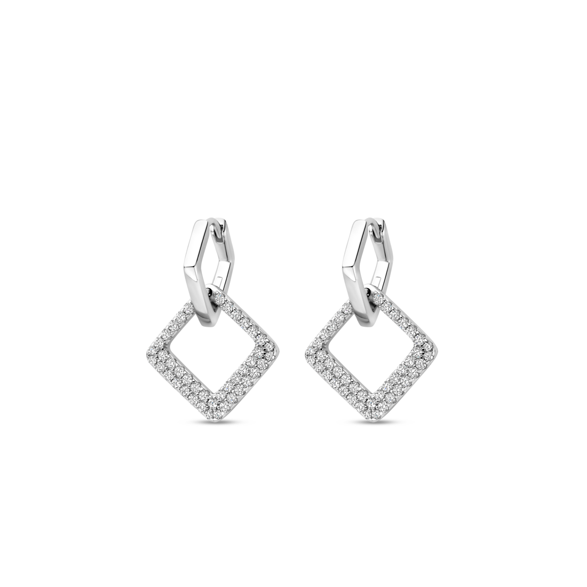 Boucles d'oreilles Naiomy - Argent et zircons (N5K65)