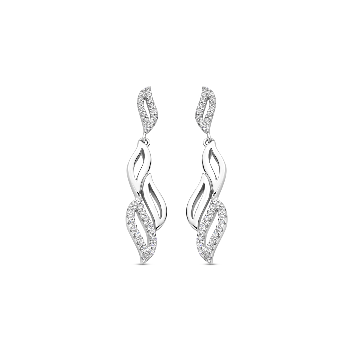 Boucles d'oreilles Naiomy - Argent et zircons (N5K71)