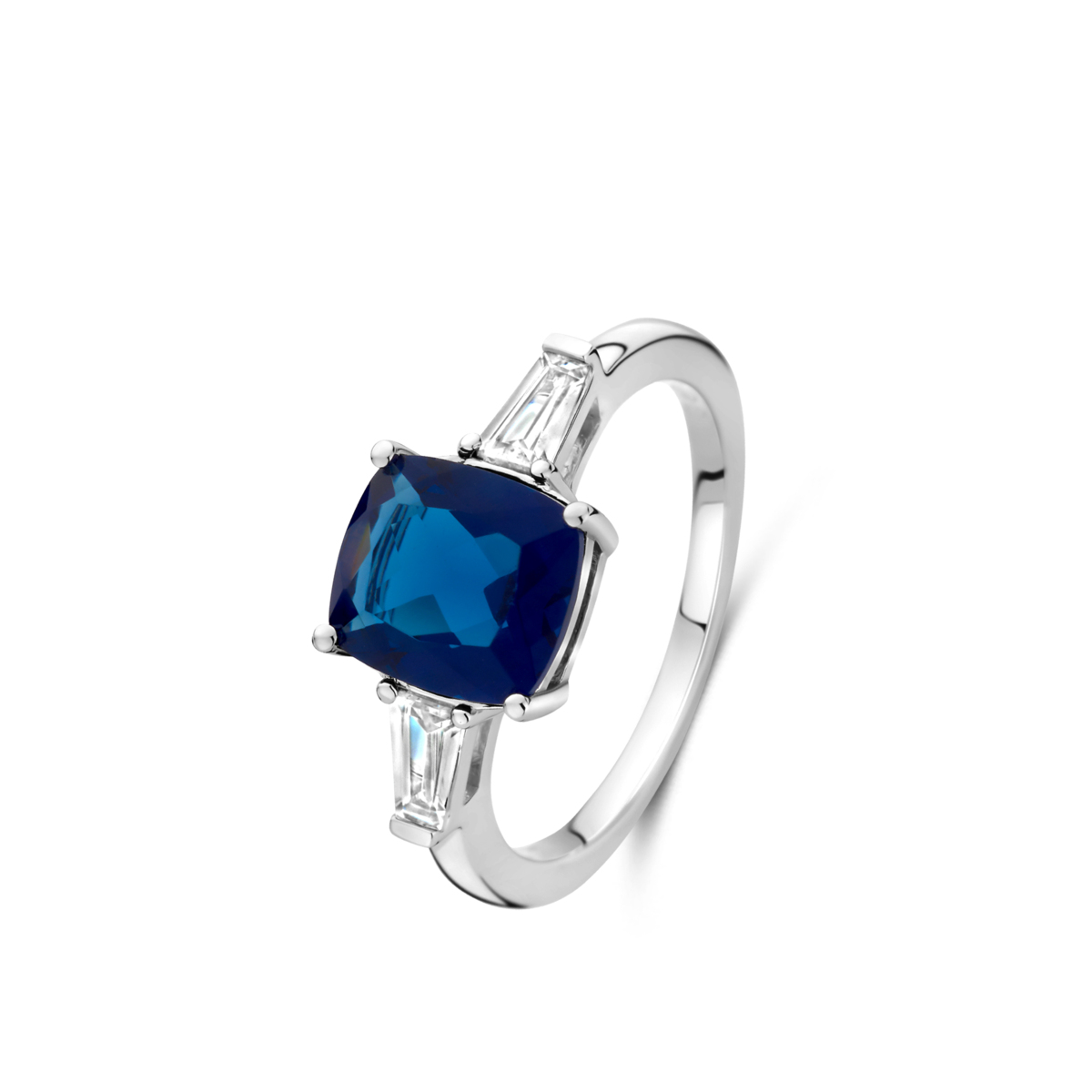 Bague Naiomy - Argent et zircons bleus (N5L58)