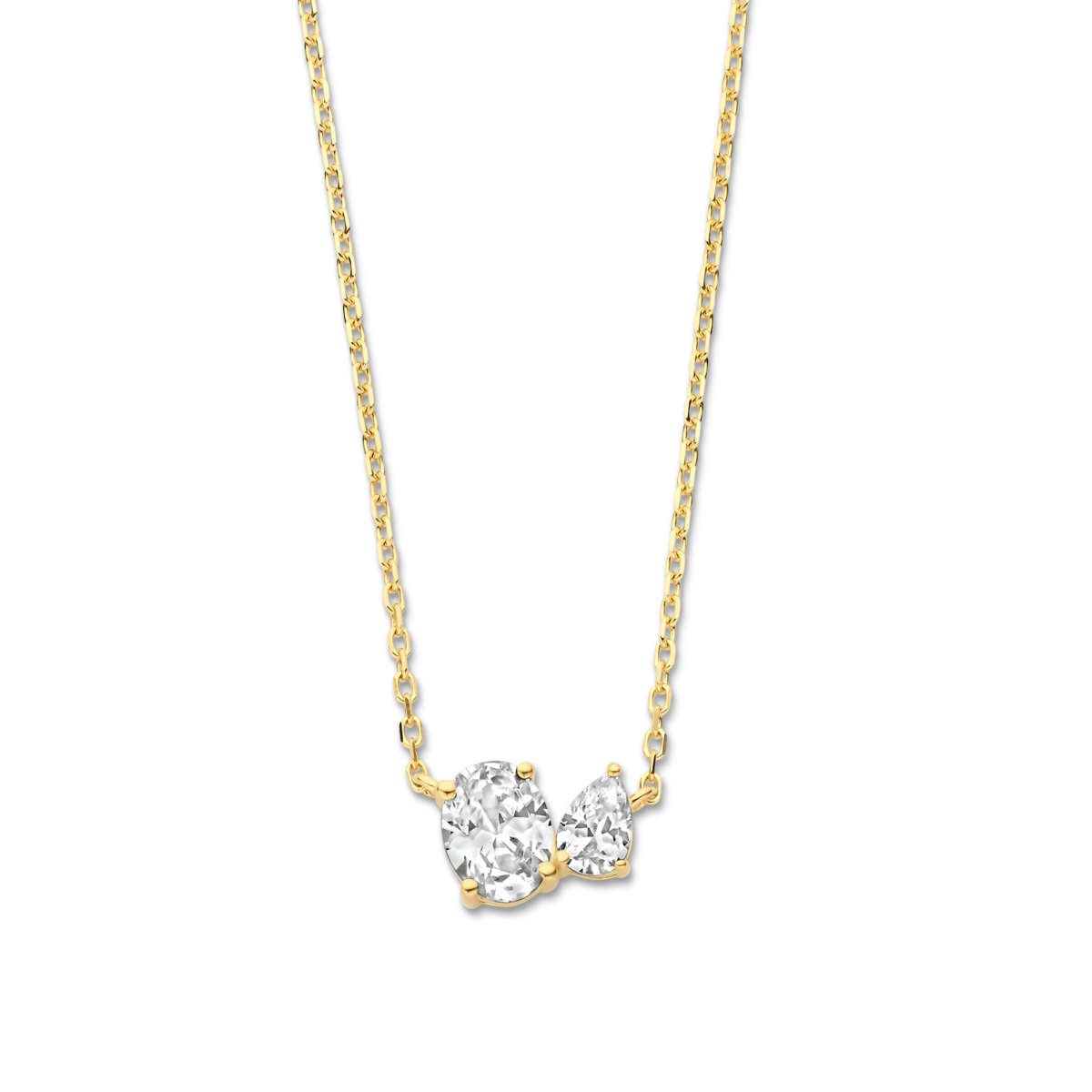 Collier Naiomy - Plaqué or et zircon (N5M52)
