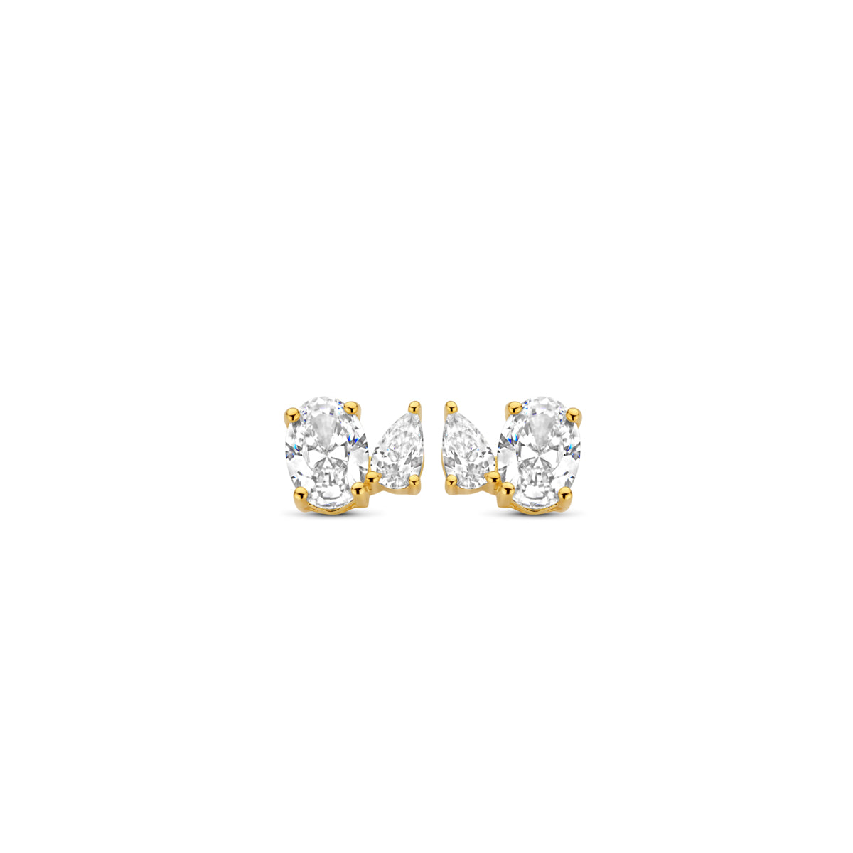 Boucles d'oreilles Naiomy - Plaqué or et Zircons (N5M53)