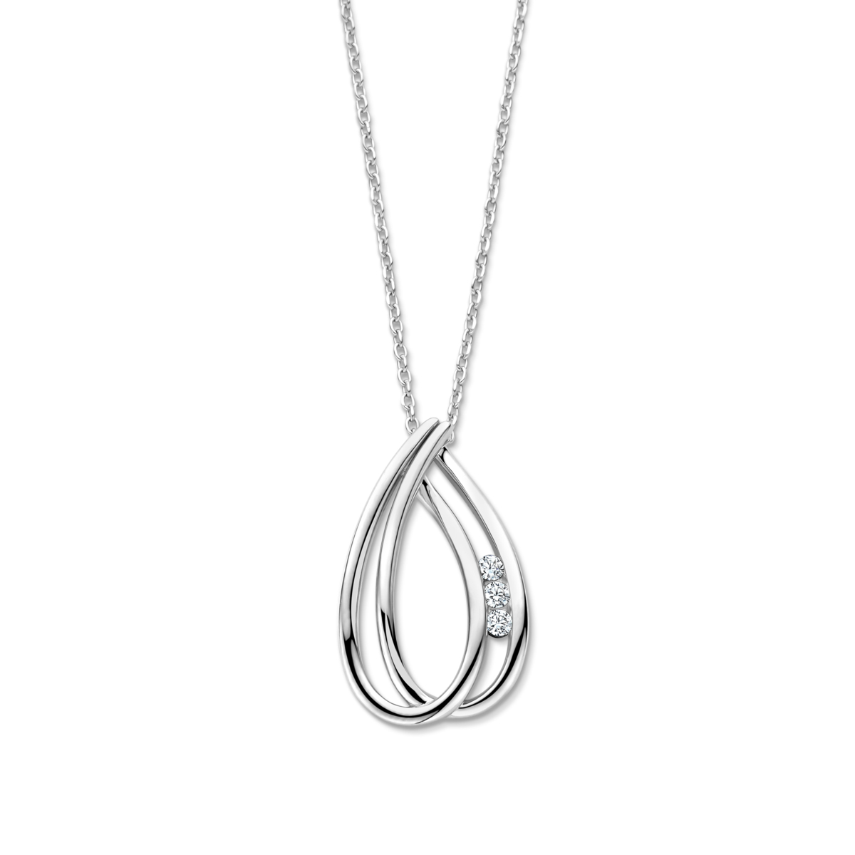 Collier Naiomy - Argent et zircons (N5O55)