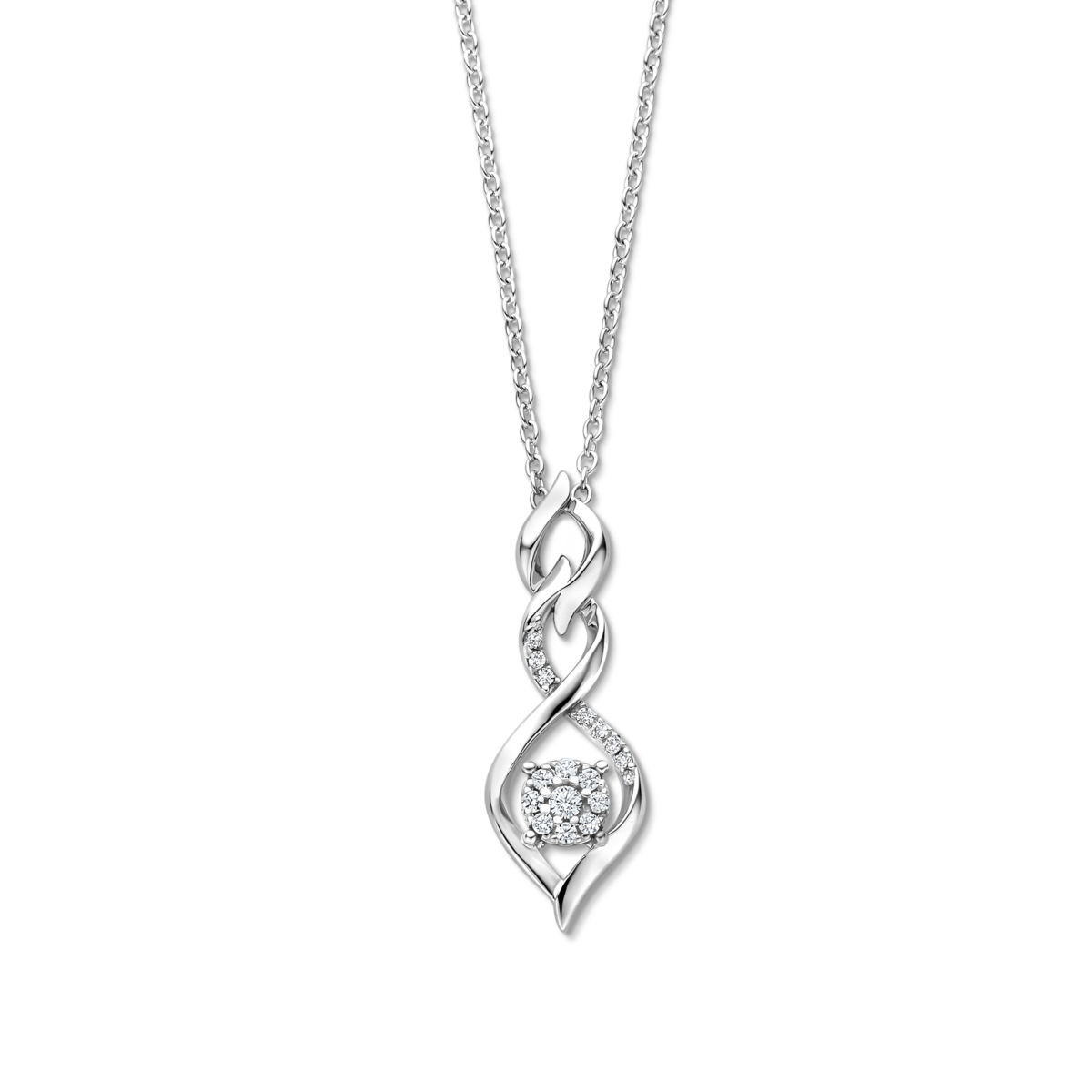 Collier Naiomy - Argent et zircons (N5O62)