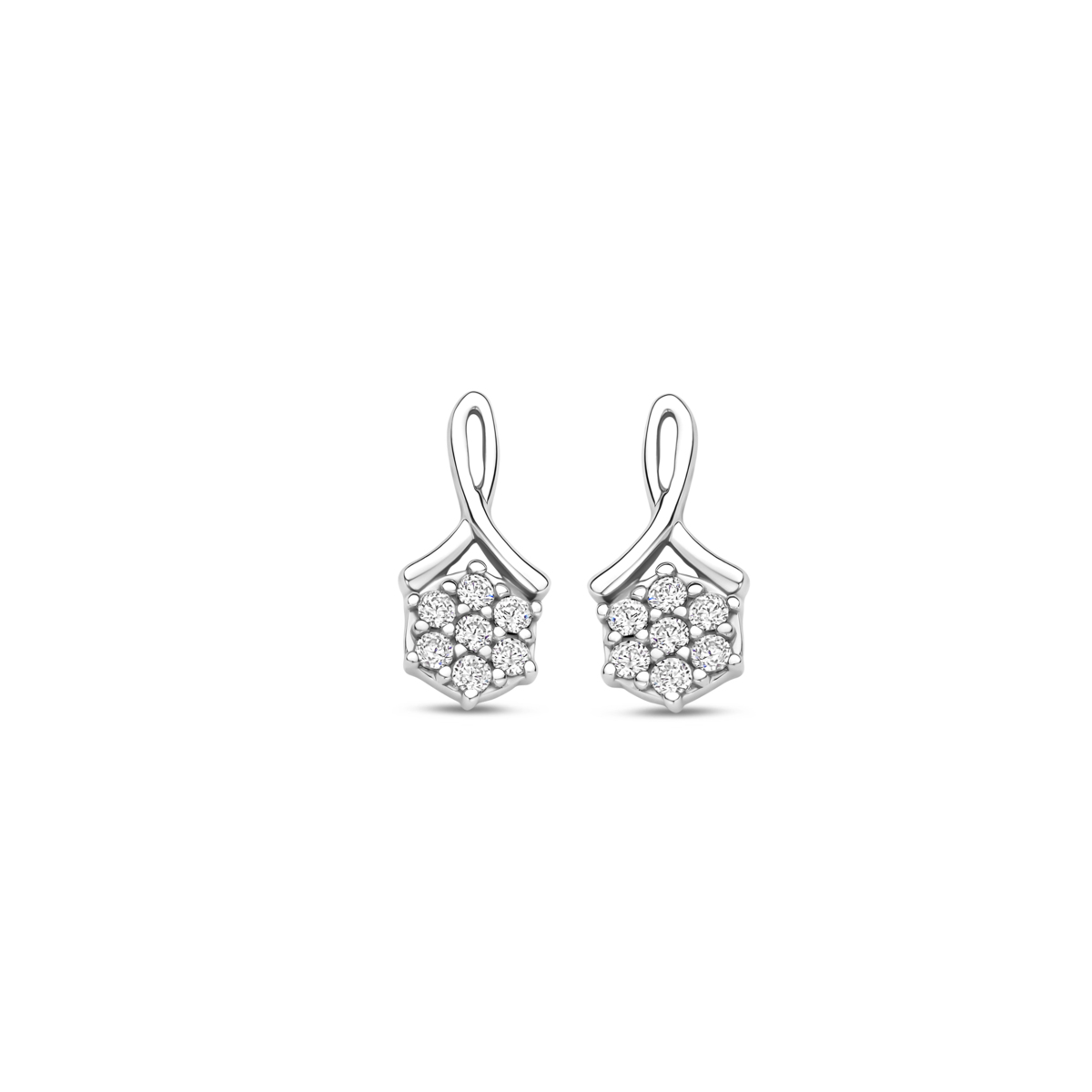 Boucles d'oreilles Naiomy - Argent et zircons (N5O65)