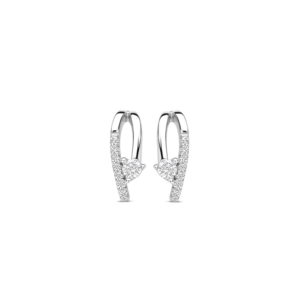 Boucles d'oreilles Naiomy - Argent et zircons (N5O68)